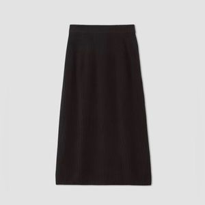 NWT - Organic Cotton Sweater Midi Skirt - Everlane sz M black